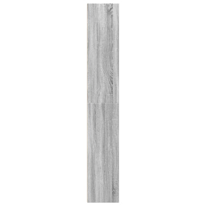 Boekenkast 40x30x189 cm bewerkt hout grijs sonoma eikenkleurig