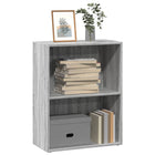 Boekenkast 60x30x77 cm grijs sonoma eiken bewerkt hout