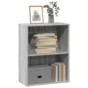 Boekenkast 60x30x77 cm grijs sonoma eiken bewerkt hout