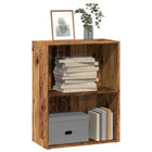 Bookcase 60x30x77 cm engineered wood antique wood-coloured