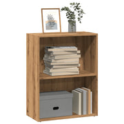 Boekenkast 60x30x77 cm bewerkt hout eikenkleurig