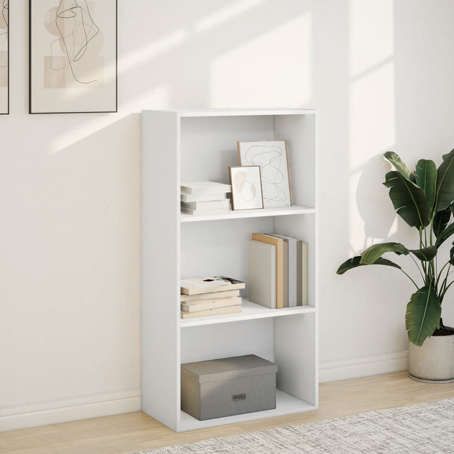 Boekenkast 60X30X Bewerkt Hout Wit 60 cm