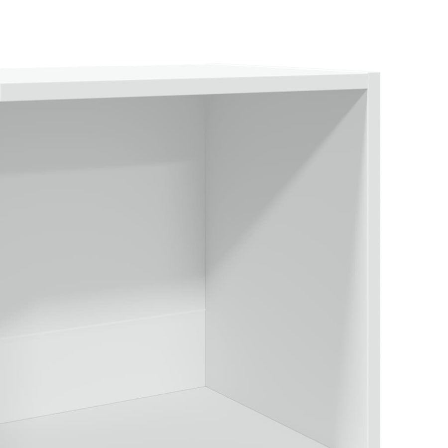 Boekenkast 60X30X Bewerkt Hout Wit 60 cm