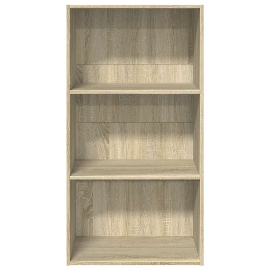 Boekenkast 60x30x114 cm bewerkt hout sonoma eikenkleurig