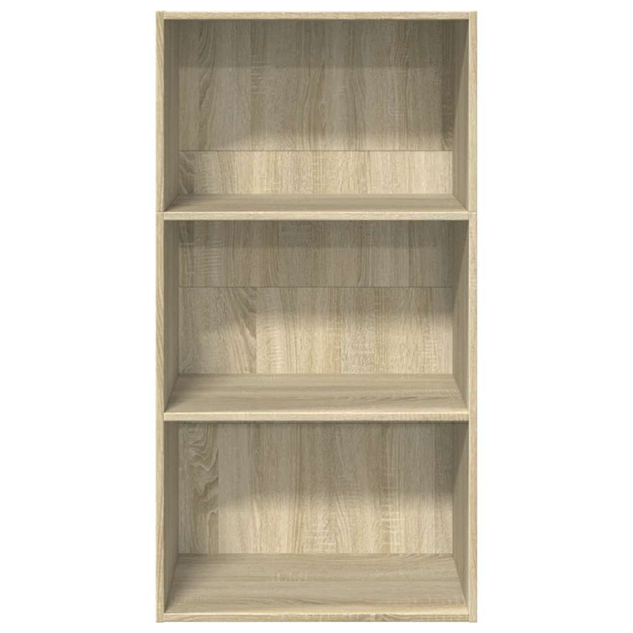 Boekenkast 60x30x114 cm bewerkt hout sonoma eikenkleurig