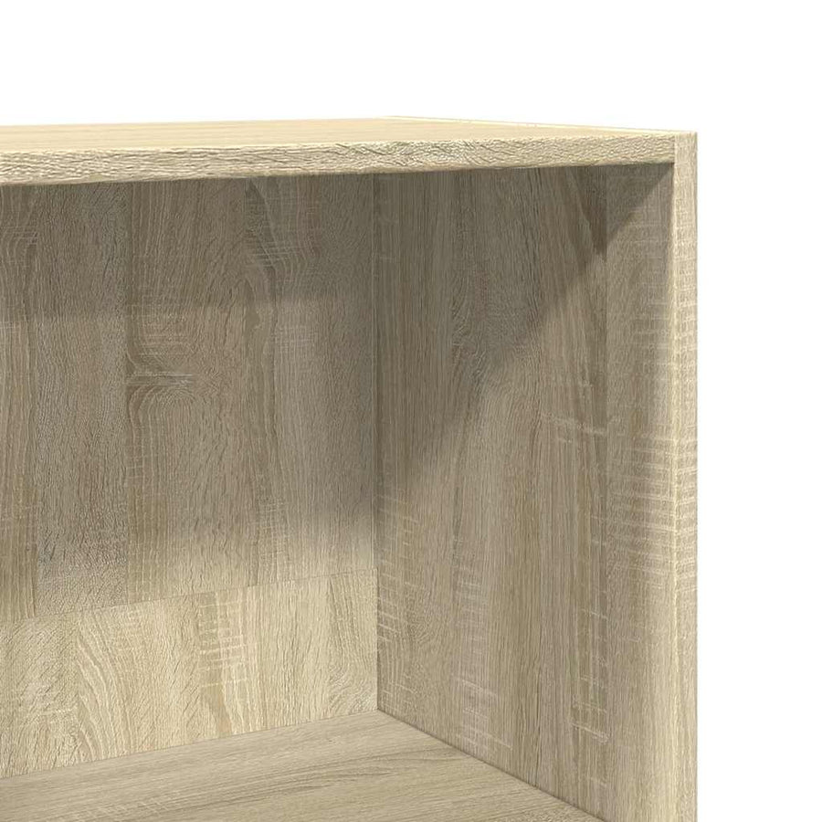 Boekenkast 60x30x114 cm bewerkt hout sonoma eikenkleurig