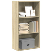 Boekenkast 60x30x114 cm bewerkt hout sonoma eiken