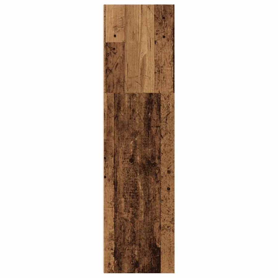 Boekenkast 60x30x114 cm bewerkt hout oud houtkleurig