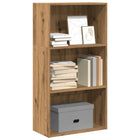 Boekenkast 60x30x114 cm bewerkt hout eikenkleurig