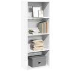 Bookcase 60x30x152 cm engineered wood white