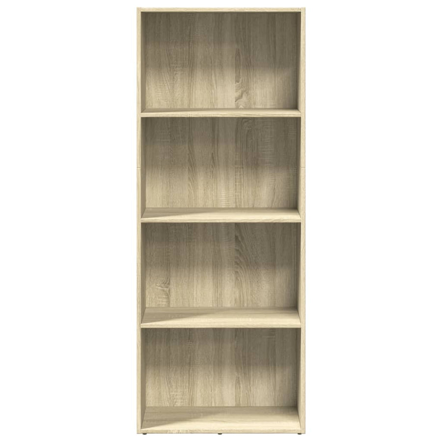 Boekenkast 60x30x152 cm bewerkt hout sonoma eikenkleurig