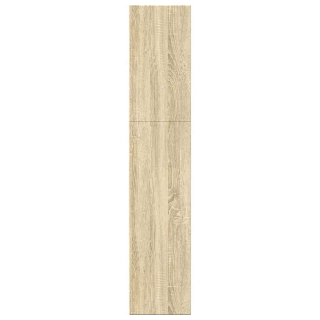 Boekenkast 60x30x152 cm bewerkt hout sonoma eikenkleurig
