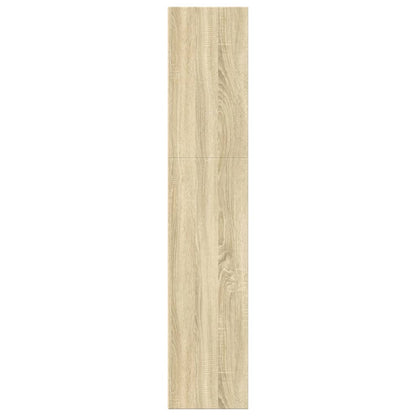 Boekenkast 60x30x152 cm bewerkt hout sonoma eikenkleurig