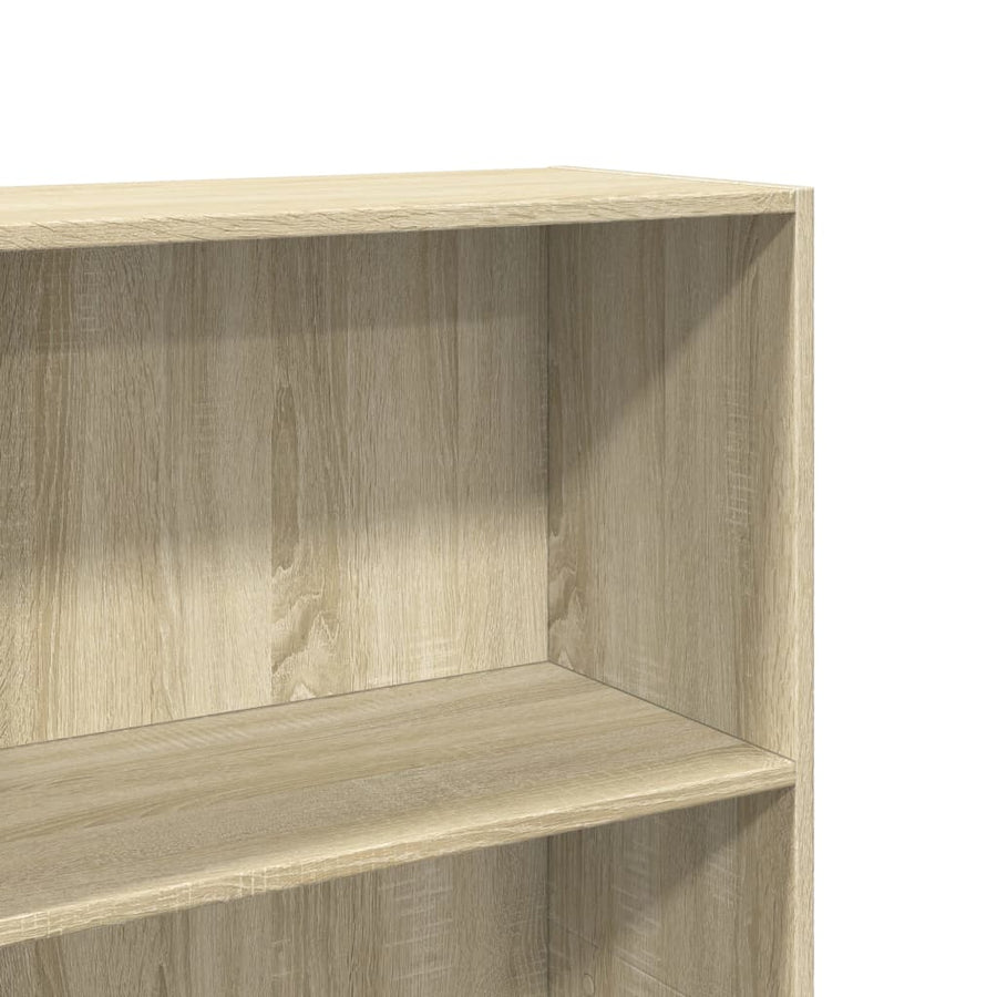Boekenkast 60x30x152 cm bewerkt hout sonoma eikenkleurig