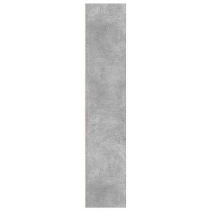 Boekenkast 60x30x152 cm bewerkt hout betongrijs