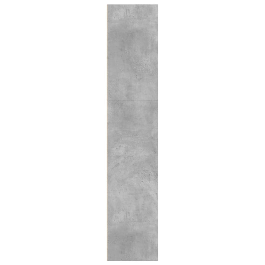 Boekenkast 60x30x152 cm bewerkt hout betongrijs