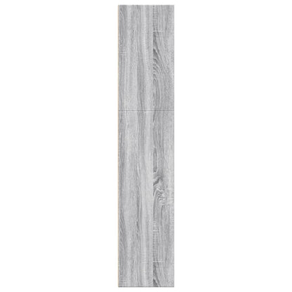 Boekenkast 60x30x152 cm bewerkt hout grijs sonoma eikenkleurig