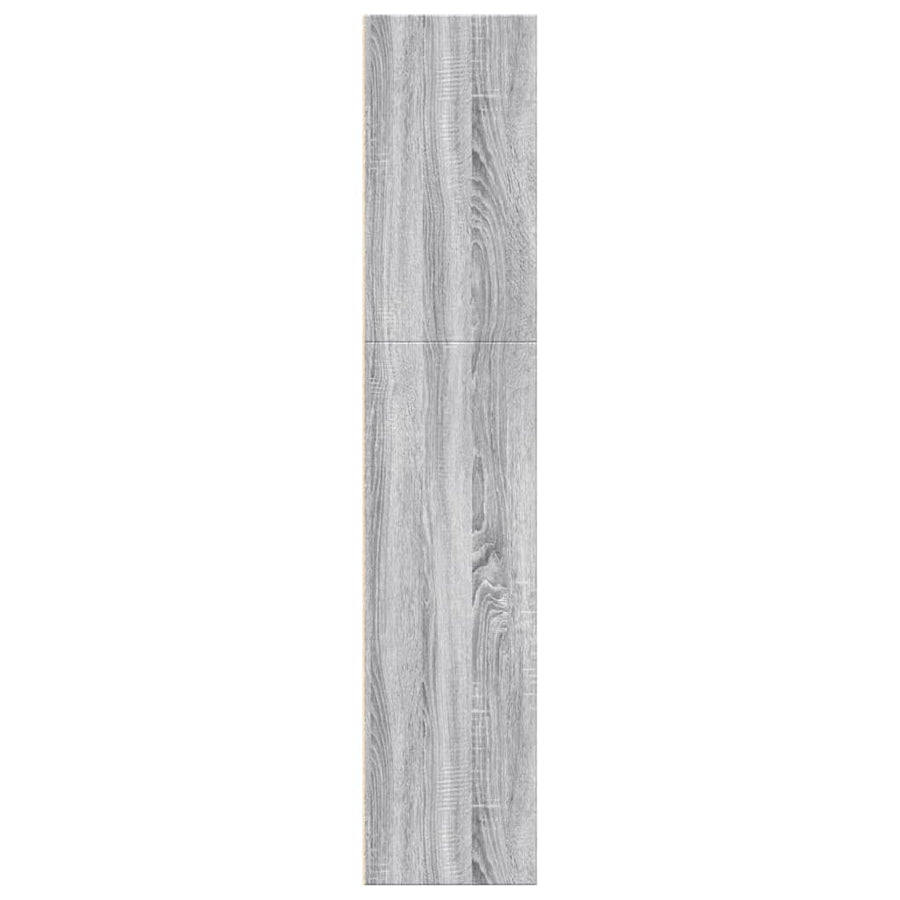 Boekenkast 60x30x152 cm bewerkt hout grijs sonoma eikenkleurig