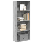 Boekenkast 60x30x152 cm grijs sonoma eiken bewerkt hout