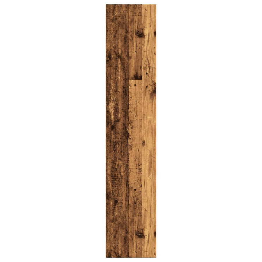 Boekenkast 60x30x152 cm bewerkt hout oud houtkleurig