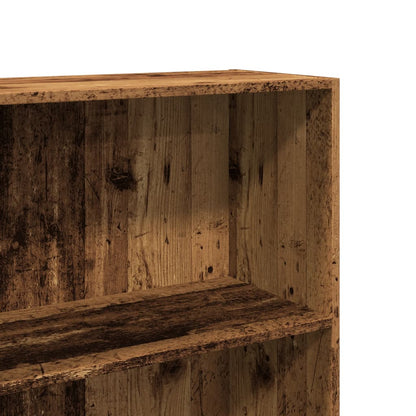 Boekenkast 60x30x152 cm bewerkt hout oud houtkleurig