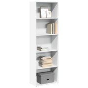 Boekenkast 60x30x189 cm wit bewerkt hout
