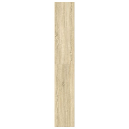 Boekenkast 60x30x189 cm bewerkt hout sonoma eikenkleurig