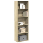Bookcase 60x30x189 cm engineered wood Sonoma oak effect