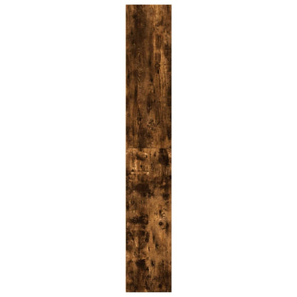 Boekenkast 60x30x189 cm bewerkt hout gerookt eikenkleurig