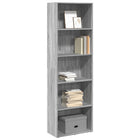 Boekenkast 60x30x189 cm grijs sonoma eiken bewerkt hout