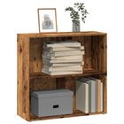 Bookcase 80x30x77 cm engineered wood vintage wood-colored