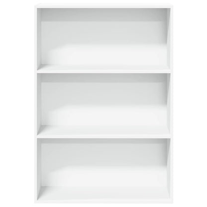 Boekenkast 80x30x114 cm bewerkt hout wit