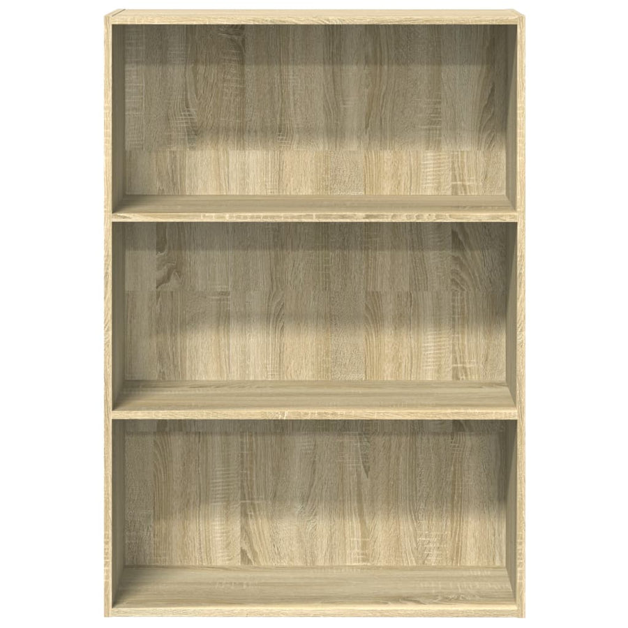 Boekenkast 80x30x114 cm bewerkt hout sonoma eikenkleurig