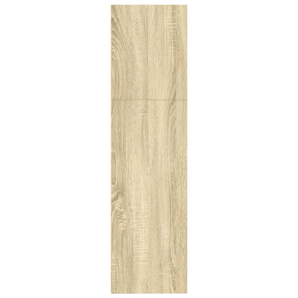 Boekenkast 80x30x114 cm bewerkt hout sonoma eikenkleurig