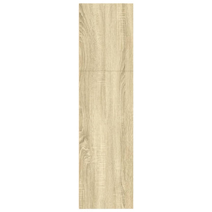 Boekenkast 80x30x114 cm bewerkt hout sonoma eikenkleurig