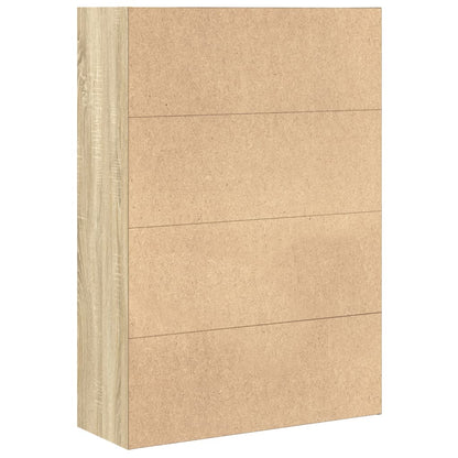 Boekenkast 80x30x114 cm bewerkt hout sonoma eikenkleurig