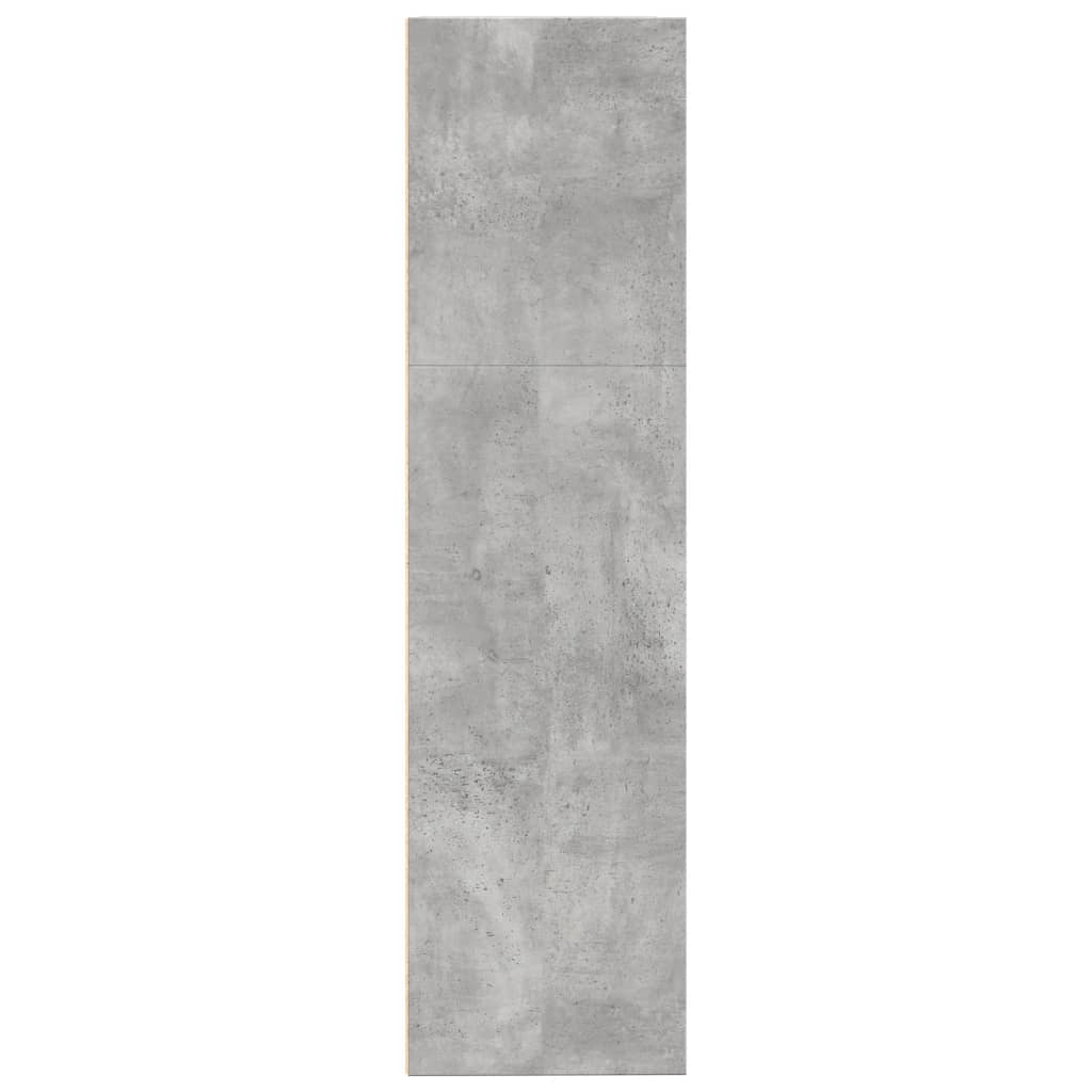 Boekenkast 80x30x114 cm bewerkt hout betongrijs