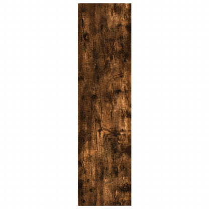 Boekenkast 80x30x114 cm bewerkt hout gerookt eikenkleurig
