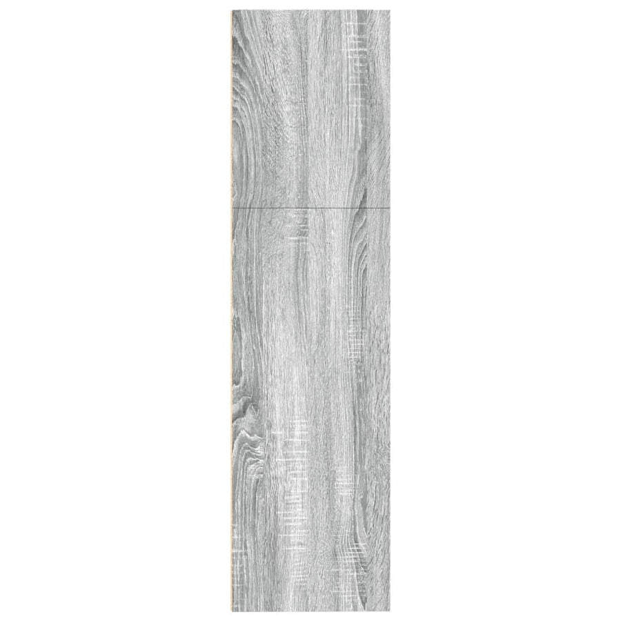 Boekenkast 80x30x114 cm bewerkt hout grijs sonoma eikenkleurig