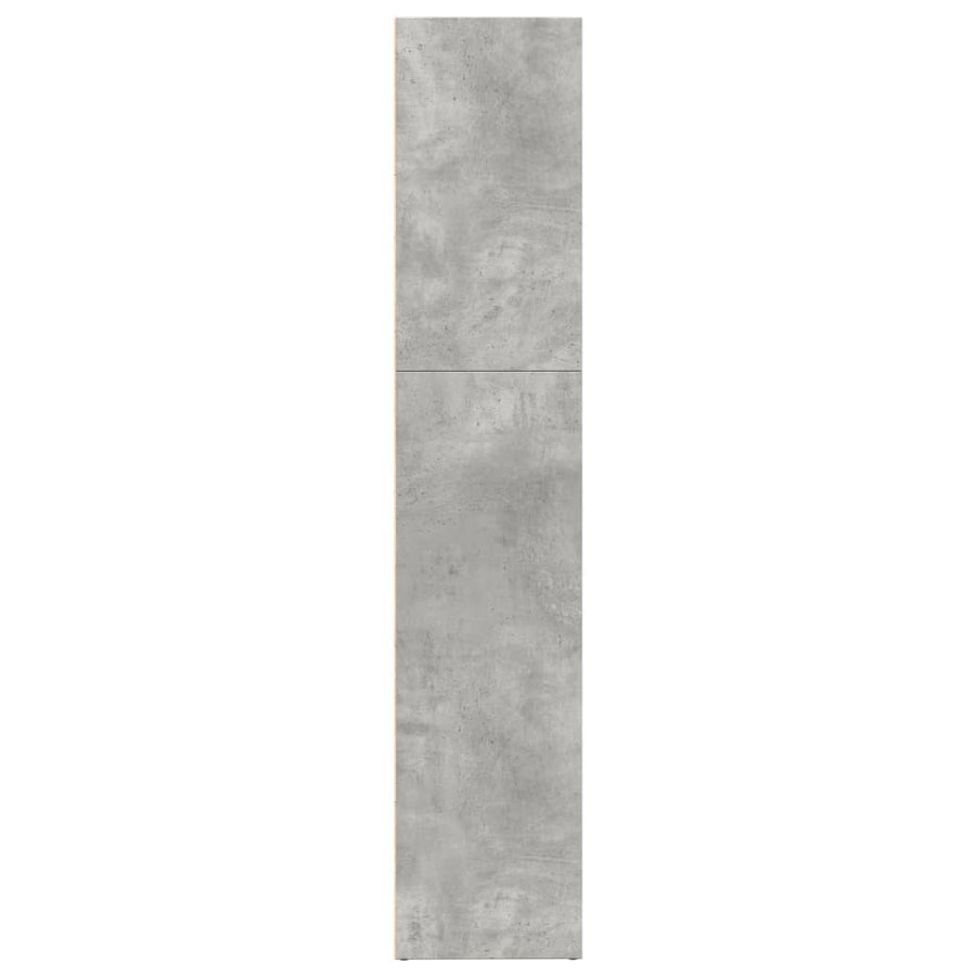 Boekenkast 80x30x152 cm bewerkt hout betongrijs