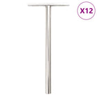 Zwevende plankdragers 12 stuks Ø10x150 mm koolstofstaal