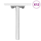 Floating Shelf Brackets 12 pcs Invisible Ø12x100 mm Carbon Steel