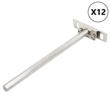 Zwevende Plankdragers 12St Onzichtbaar Ø Koolstofstaal 12 x 200 mm