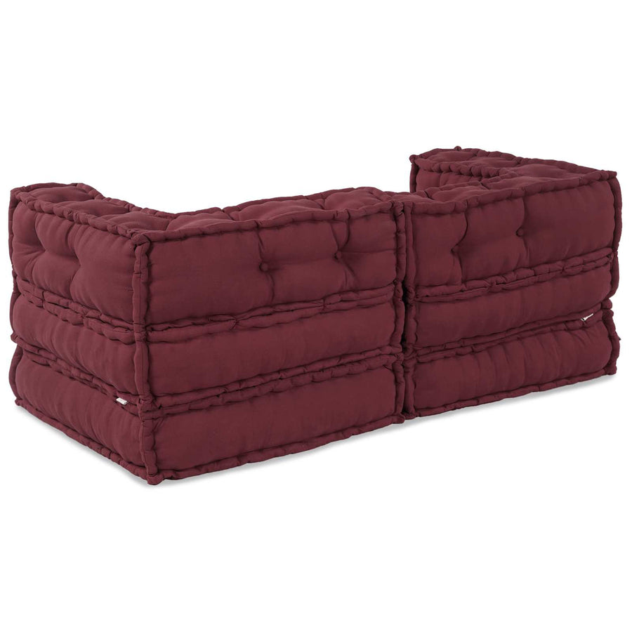 Modulair bank 2 pcs Bordeaux 140 x 70 x 56 cm Stof