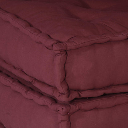 Modulair bank 3 pcs Bordeaux Stof