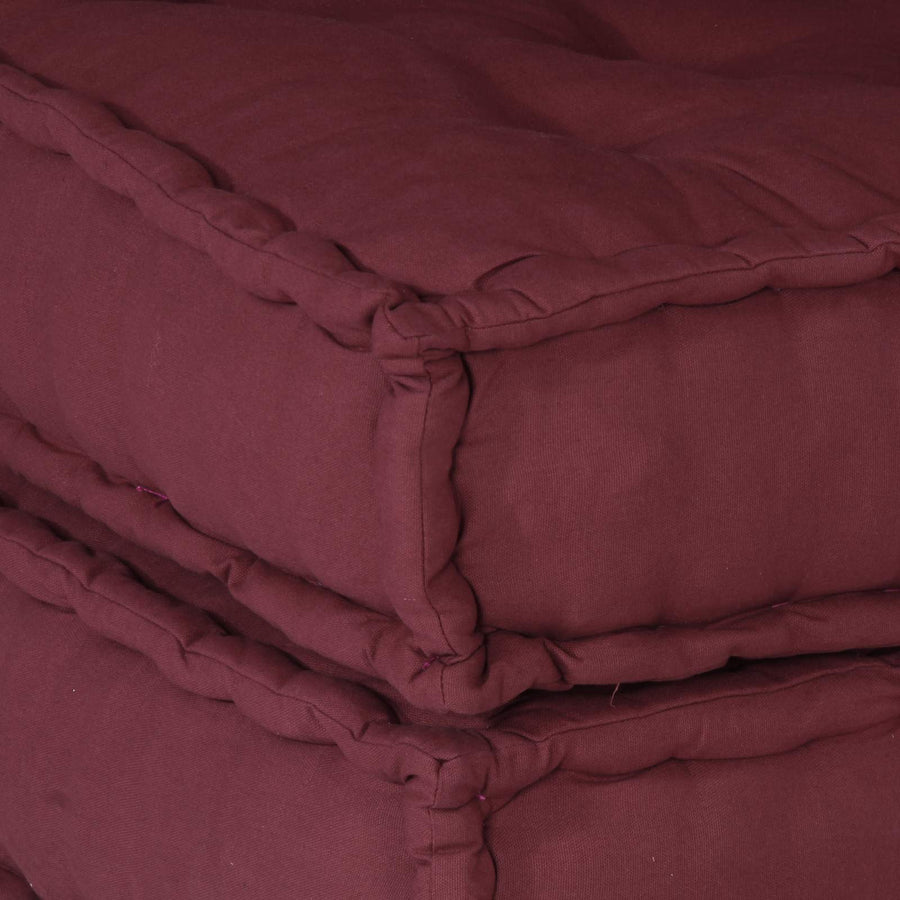 Modulair bank 3 pcs Bordeaux Stof