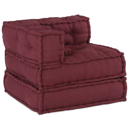 Modulair bank 3 pcs Bordeaux Stof