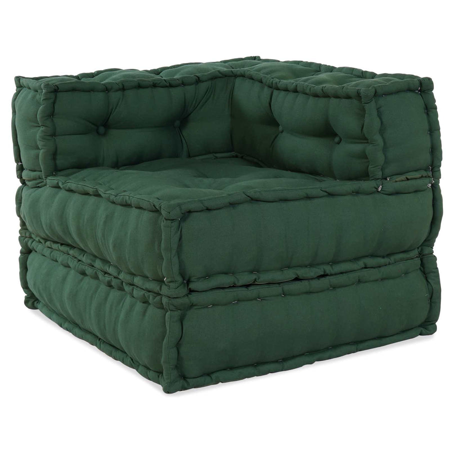 Modulair Bank 2 Pcs 140 X 70 X 56 Cm Stof Groen