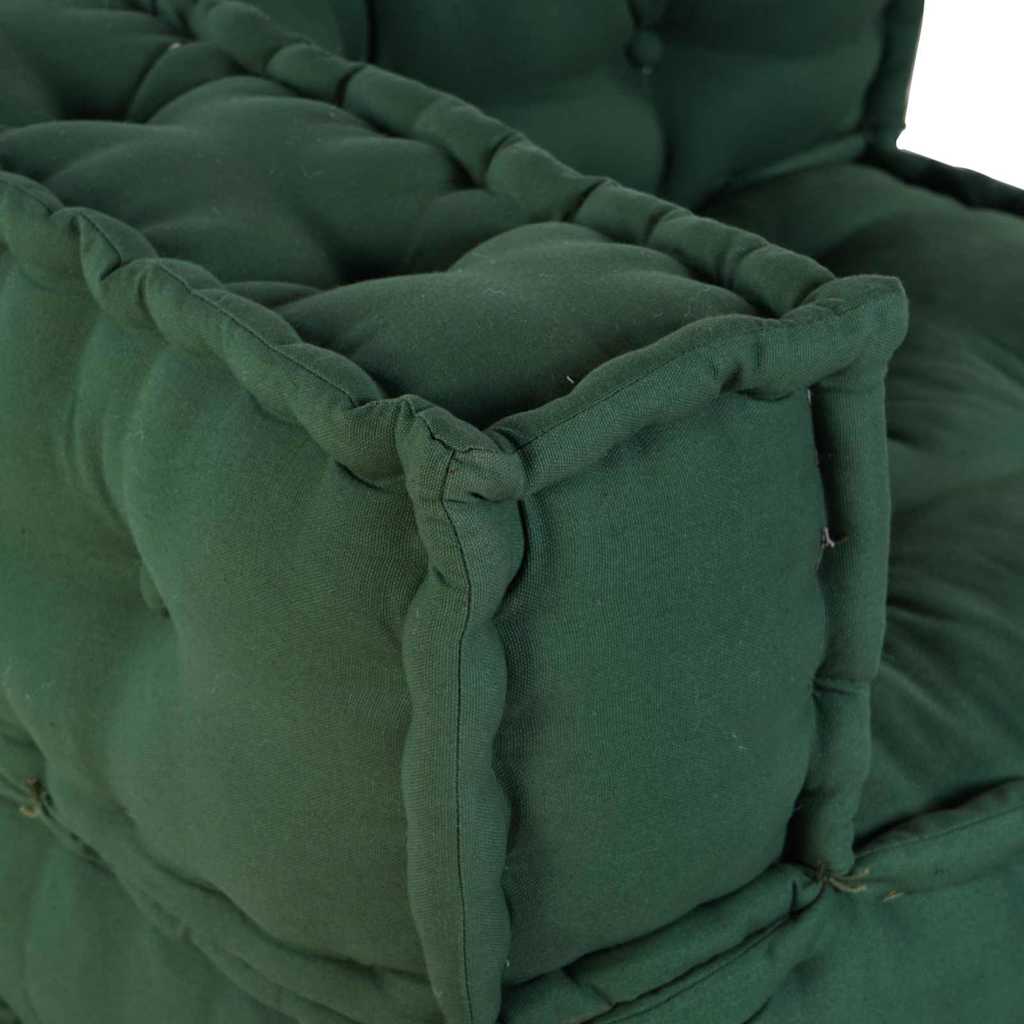 Modulair Bank 3 Pcs Stof Groen