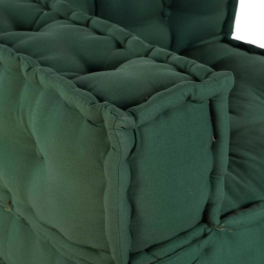 Modulair Bank 3 Pcs Stof Groen